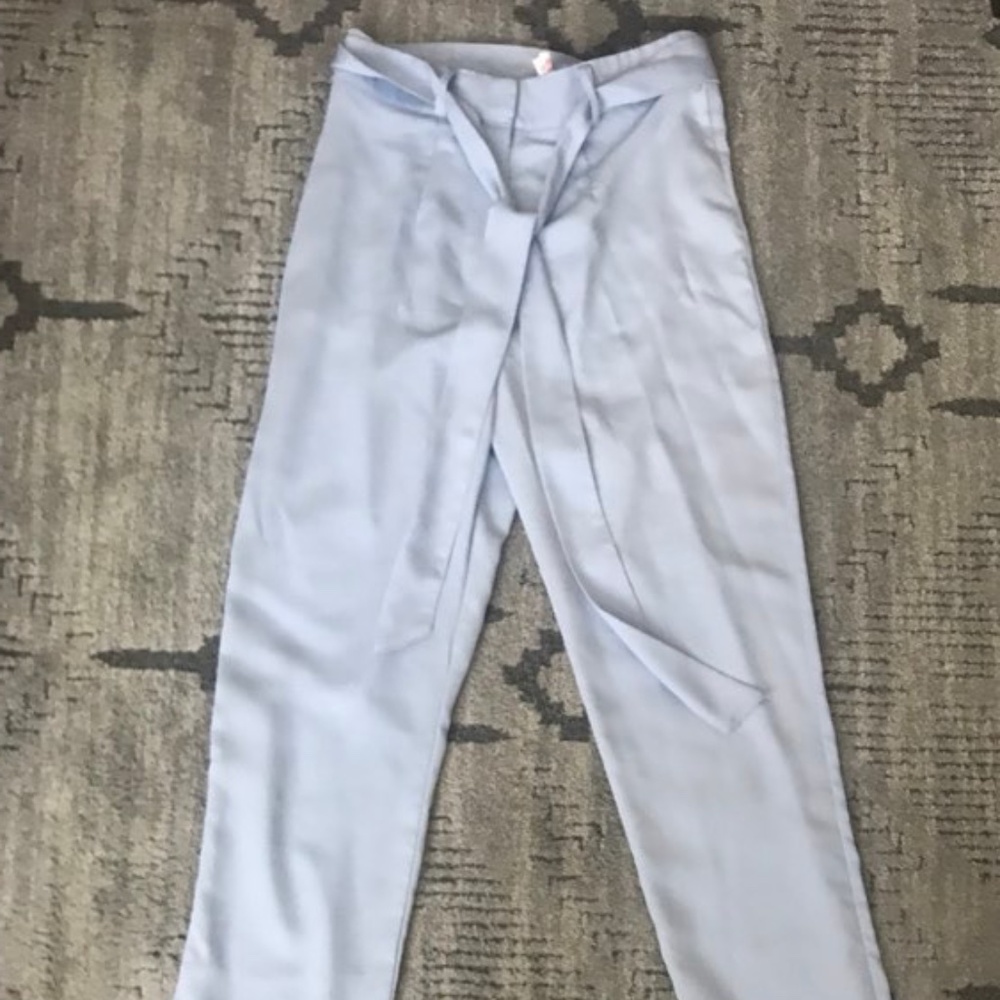 Boohoo Satin Tie Waist Pants